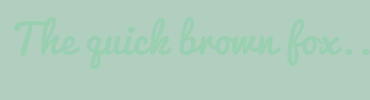 Image with Font Color 9BCFB2 and Background Color B0CFBE
